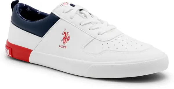 U.S. Polo Assn. Panelled Colour Block Clanal Sneakers - Image 2