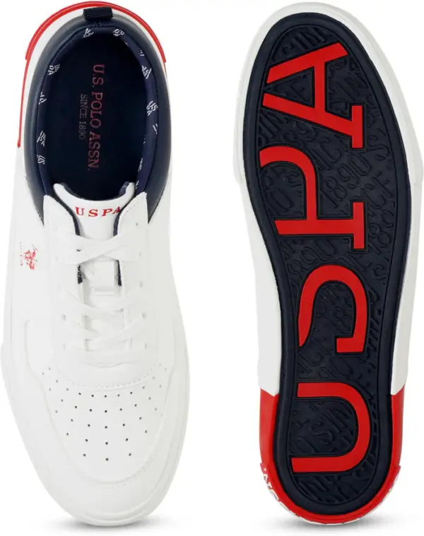 U.S. Polo Assn. Panelled Colour Block Clanal Sneakers - Image 5
