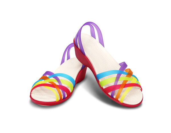 Crocs Huarache Mini Wedge Women Multi Geranium - Image 4