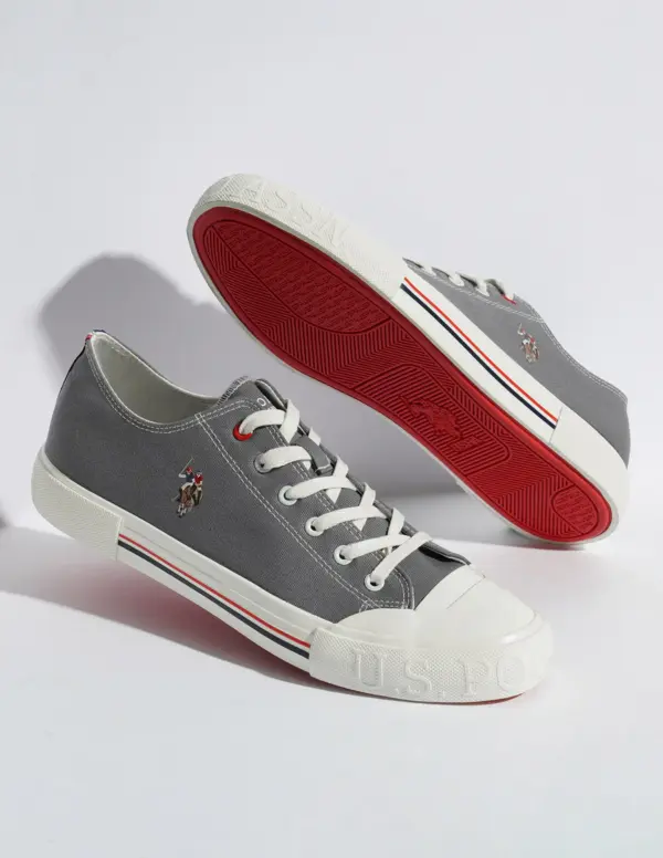 US Polo Men Drew Grey Classics Sneakers - Image 9