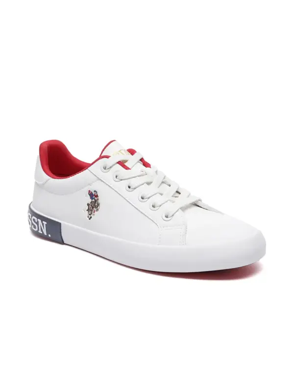 US Polo Assn Women Panelled Solid Lace Up Aubrey Sneakers - Image 2