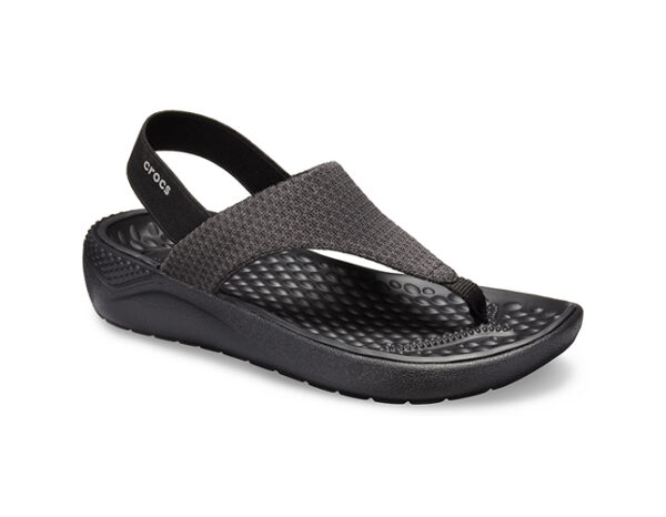 Crocs LiteRide Mesh Flip Women Black Black - Image 2