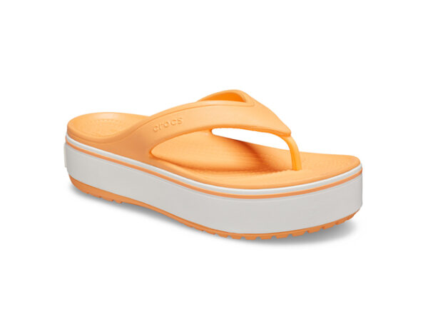 Crocs Crocband Platform Flip Cantaloupe White - Image 2