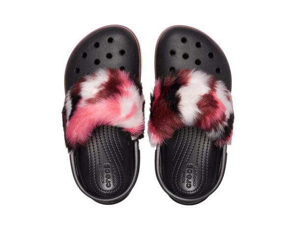 Crocs Crocband Platform So Luxe Clog Black Burgundy - Image 3