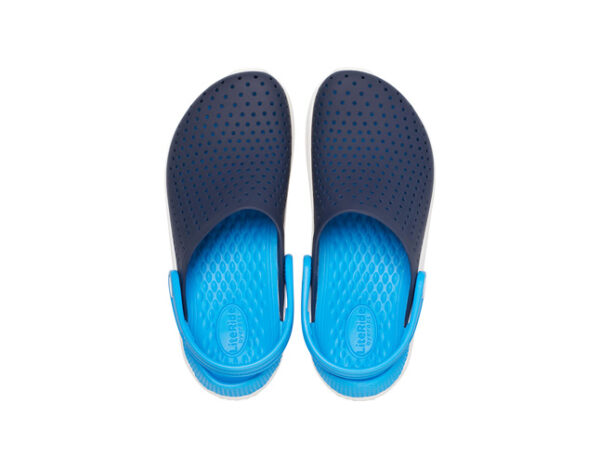 Crocs LiteRide Clog Kids Navy White - Image 3