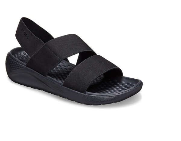 Crocs LiteRide Stretch Sandal Black Black - Image 2