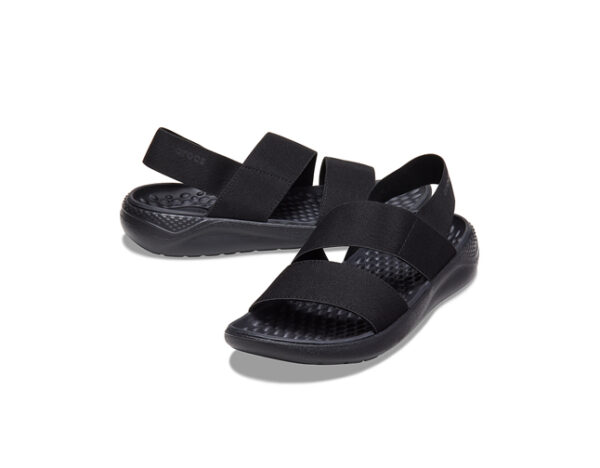 Crocs LiteRide Stretch Sandal Black Black - Image 4