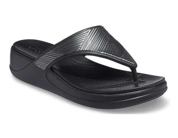 Crocs Monterey Metallic Wedge Flip - Image 2