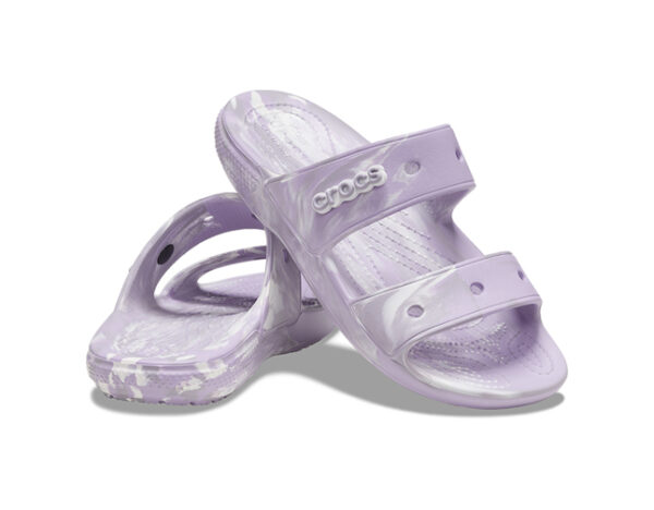 Classic Crocs Marbled Sandal Lavender Multi - Image 4