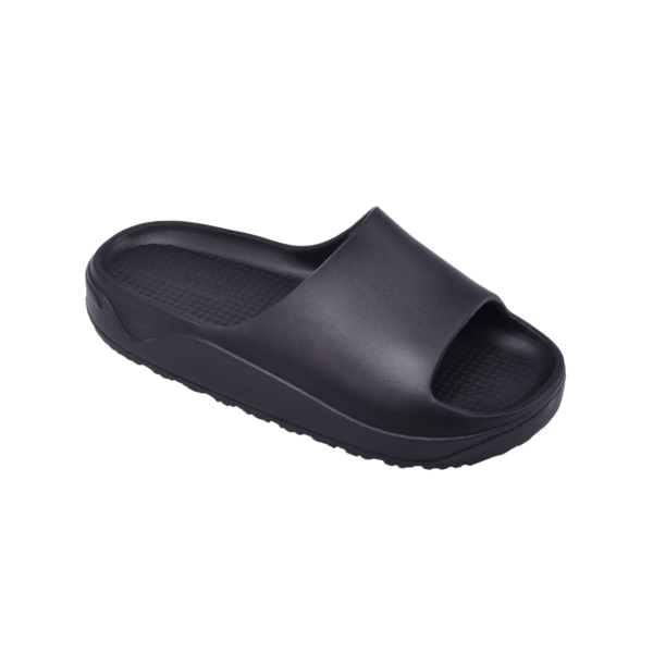 Pull&Bear Rubberized chunky slide Black - Image 3