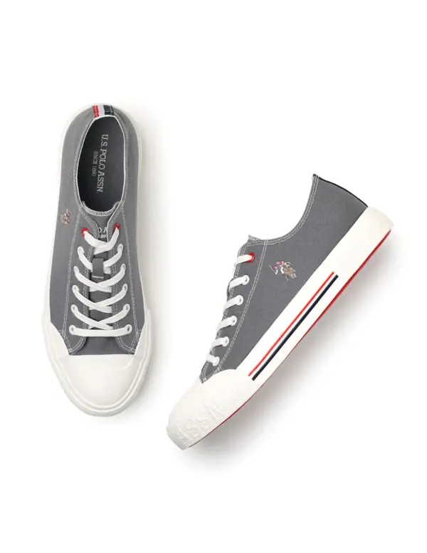 US Polo Men Drew Grey Classics Sneakers - Image 3