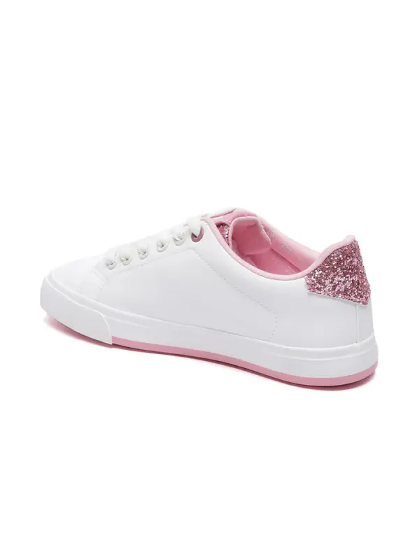 US Polo Women Lace Ups Logo Beverly 2.0 Sneakers White - Image 5