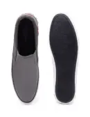US Polo Men Round Toe Solid Timeo Slip On Sneakers Grey