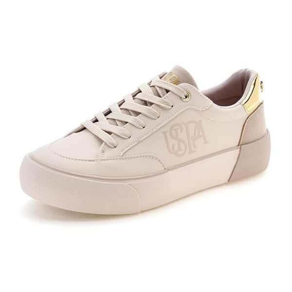 US POLO ASSN Women's Sneaker Beige - Image 4