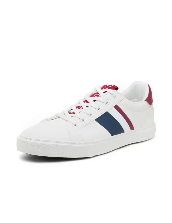 US Polo Assn Men Brand Stripe Santos 3.0 Sneakers - Image 2