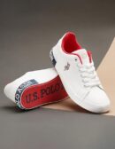 US Polo ASSN Unisex Round Toe Logo Aubrey 2.0 Sneakers