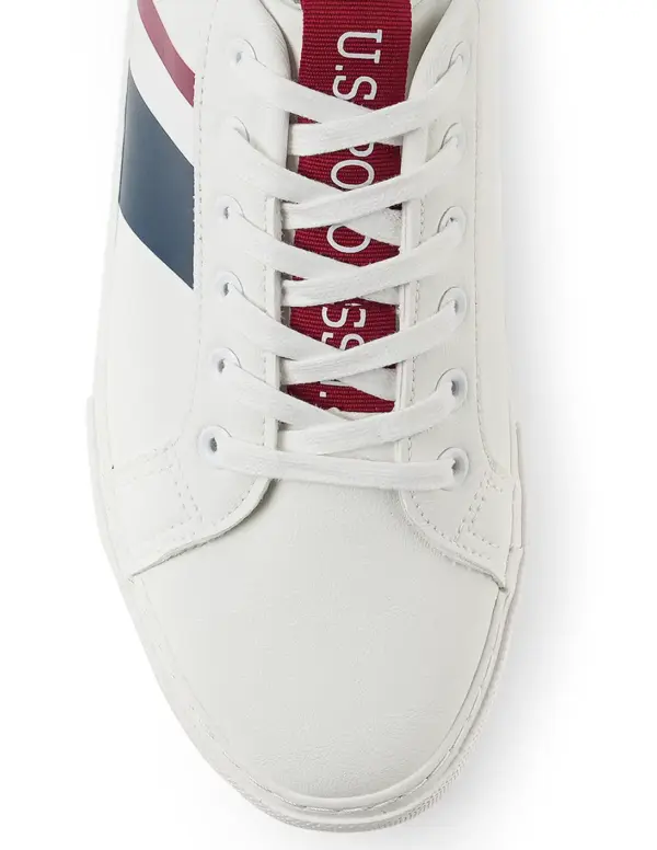 US Polo Assn Men Brand Stripe Santos 3.0 Sneakers - Image 7