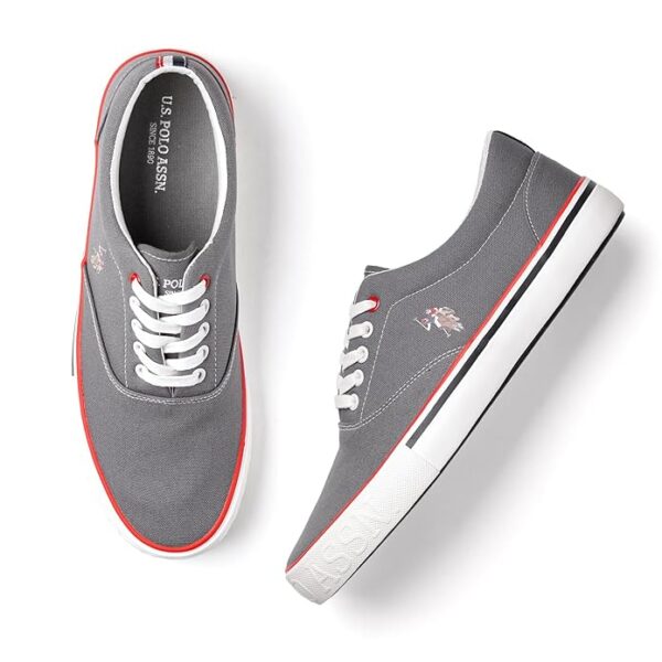 U.S. polo assn mens grey casual sneakers - Image 5