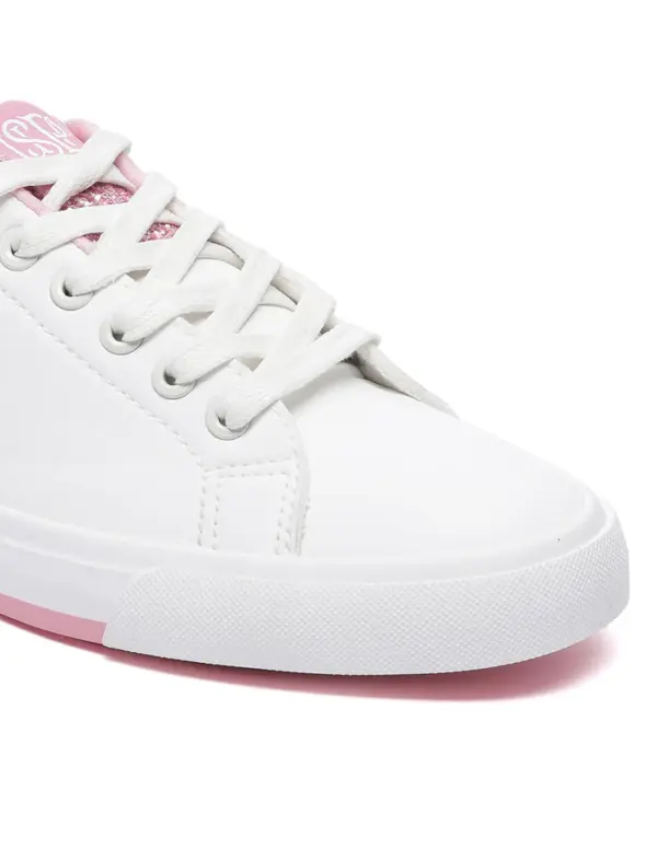 US Polo Women Lace Ups Logo Beverly 2.0 Sneakers White - Image 8