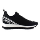 DKNY Womens Abbi Fabric Low Top Slip On Fashion Sneaker Black