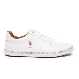 US Polo Men Central Lacing Solid Conrad Sneakers White