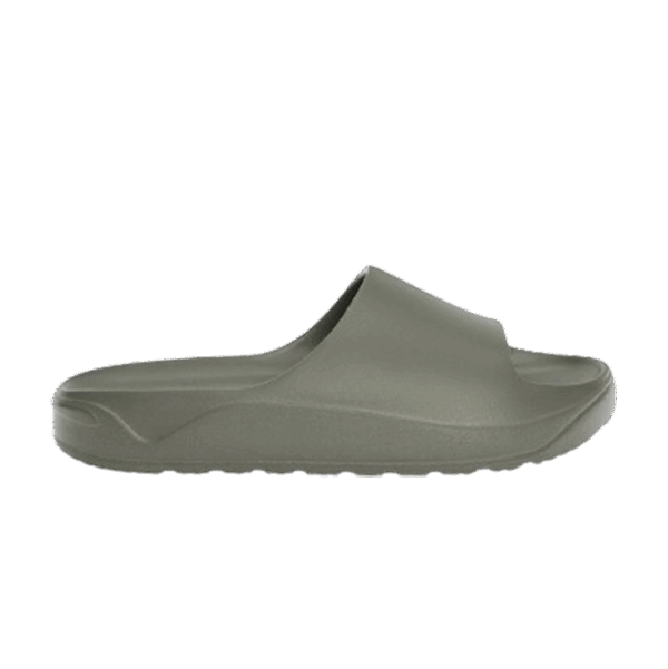 Pull&Bear Rubberized chunky slide Khaki
