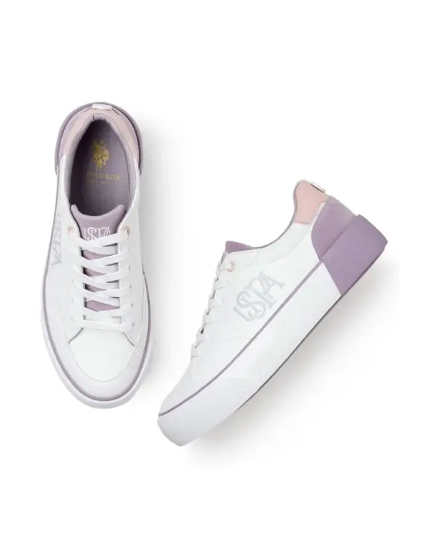 US Polo Assn Women Colour Block Lydia Sneakers - Image 4