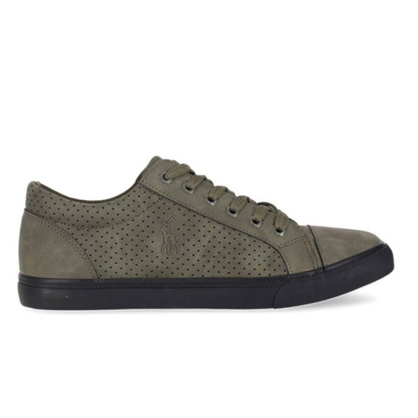 U.S. Polo Mens Perforated Quarter Sneaker Olive