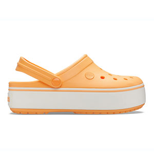 Crocs Crocband Platform Clog Cantaloupe White