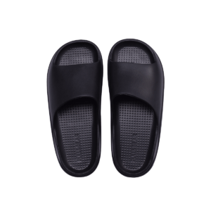 Pull&Bear Rubberized chunky slide Black