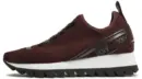 DKNY Womens Abbi Fabric Low Top Slip On Fashion Sneaker Burgundy OK