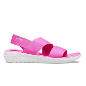 Crocs LiteRide Stretch Sandal Electric Pink Almost White