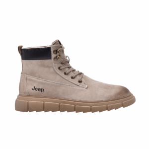 Jeep Ankle Lace up Padded Soft Leather Boot-P12230310k-Beige