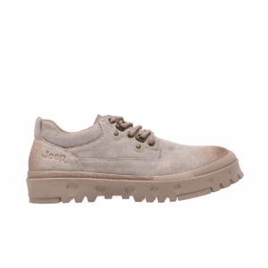 Jeep Low Cut Lace Round Toe Suede Shoes-P223M05092-Beige