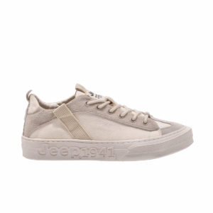 Jeep Low Cut Lace Court Sneaker-P901160K-Beige