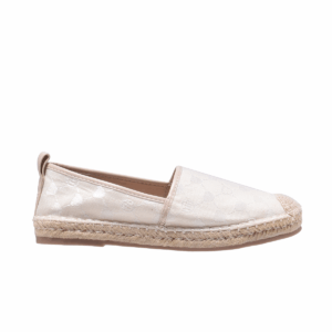 TTWN Bear Slip-On White Jacquard Eared Bear Pattern Shoes