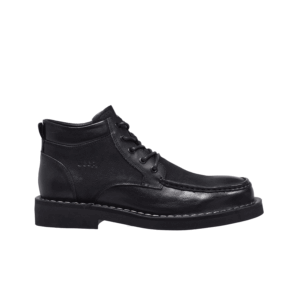 Jeep Ankle Lace Moc Toe Leather Boot-B213M10059-Black