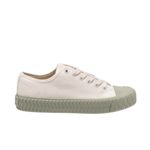 TTWN Bear Low-Top Mustard Green Canvas Biscuit Shoes